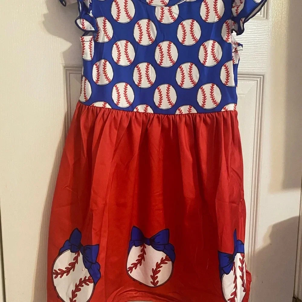 New Girl’s Baseball Dress